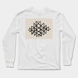 Line Art - Berber Style Long Sleeve T-Shirt